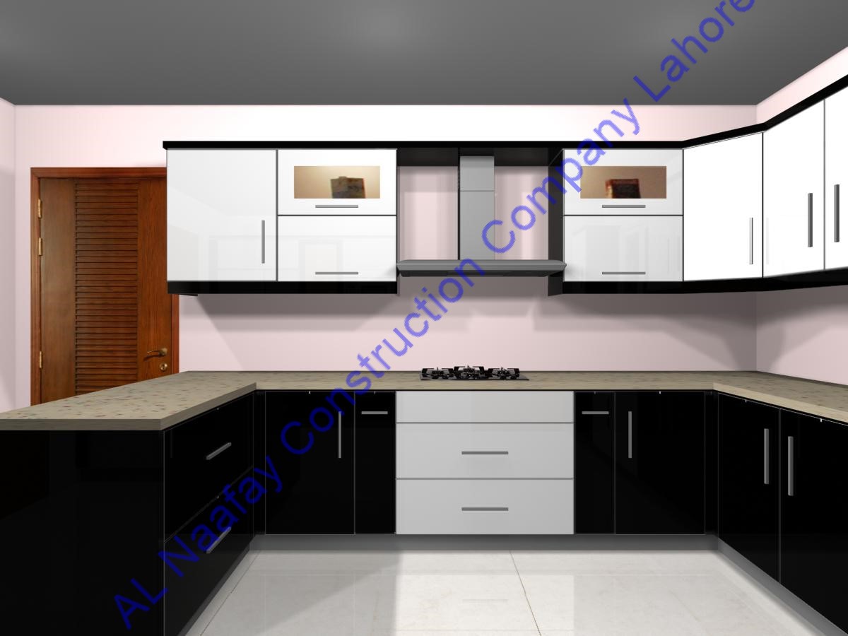 Kitchen Design Cabinets   Al Naafay Construction Company Lahore