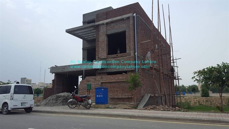 8 marla house plaster work start