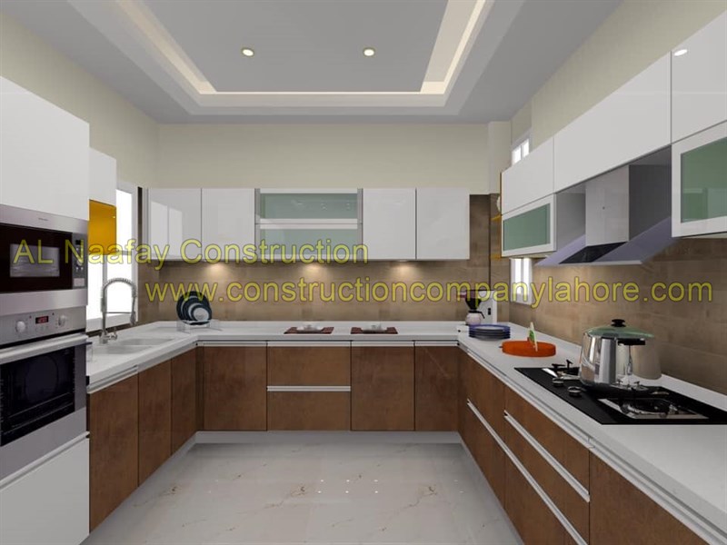 kitchen design - AL Naafay Construction Company Lahore