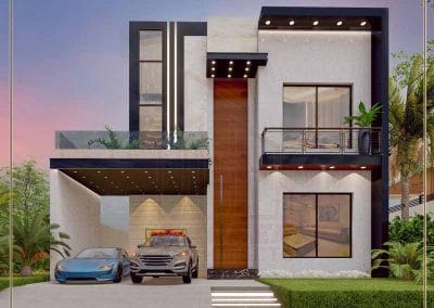 Lake City project 1 kanal house design