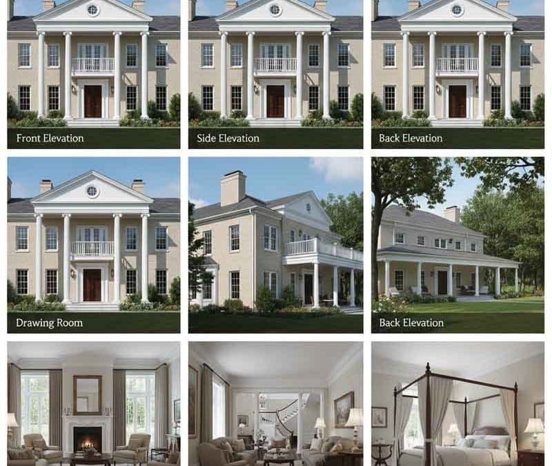 Colonial 10 marla house design
