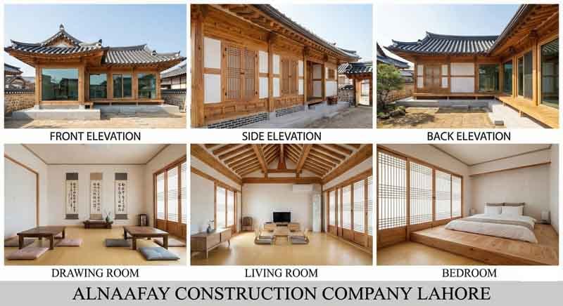 Korean Hanok 5 marla small house design copy