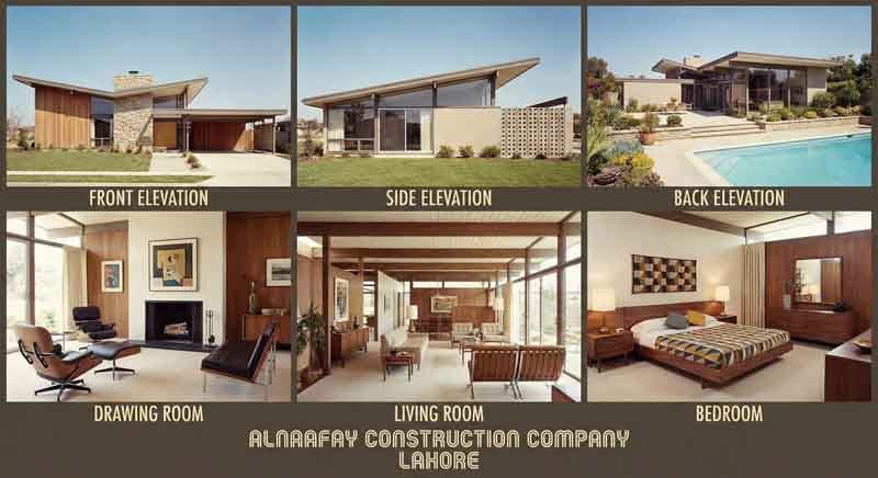 Mid-century Modern House 10 Marla Design