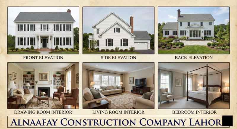 Modern Colonial House Design 1 Kanal