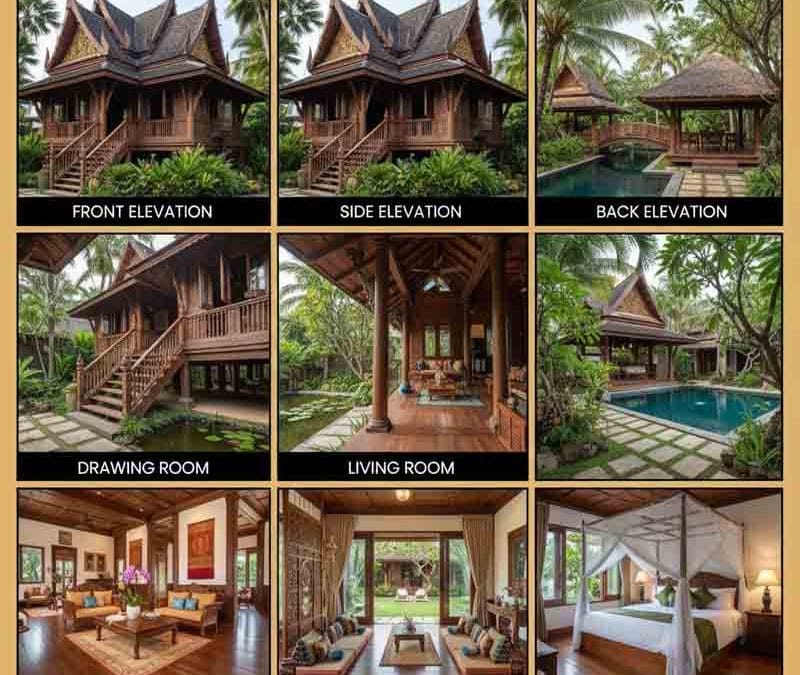 Thai Traditional House Design for weekends