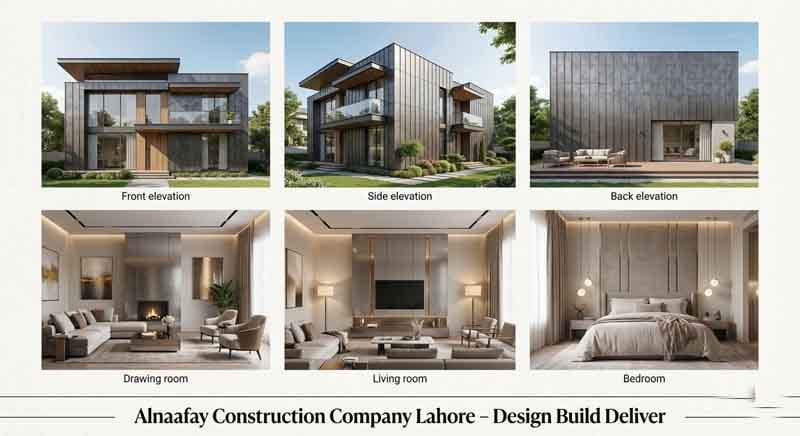 Metal Cladding Front Elevation Design House